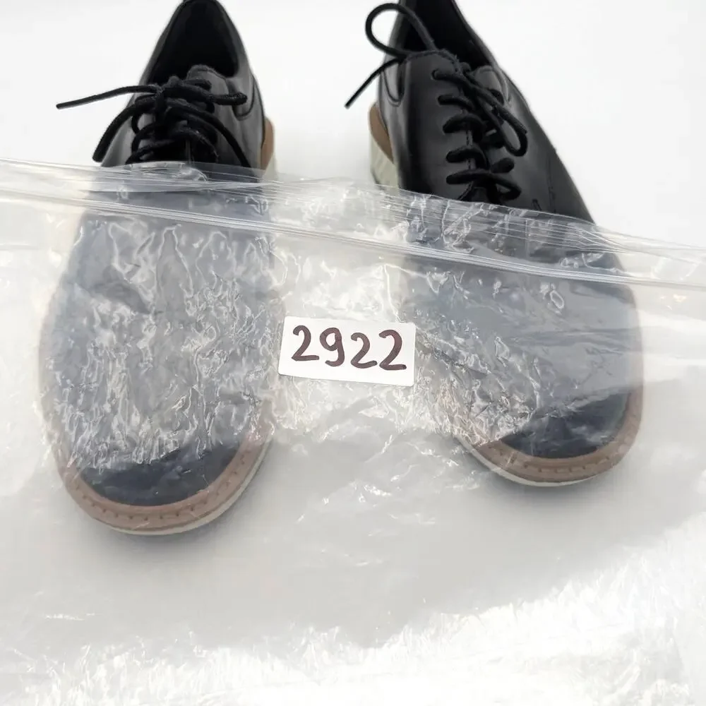Ecco ST.1 Hybrid Lace-Up Derby Shoes Cap Toe Men's Black Size US5-5.5 EU39